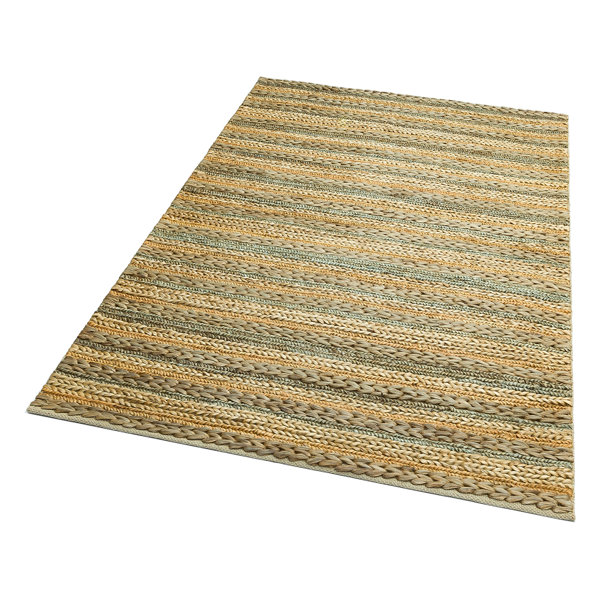 Bay Isle Home Meadowbrook Striped Machine Woven Beige Indoor / Outdoor